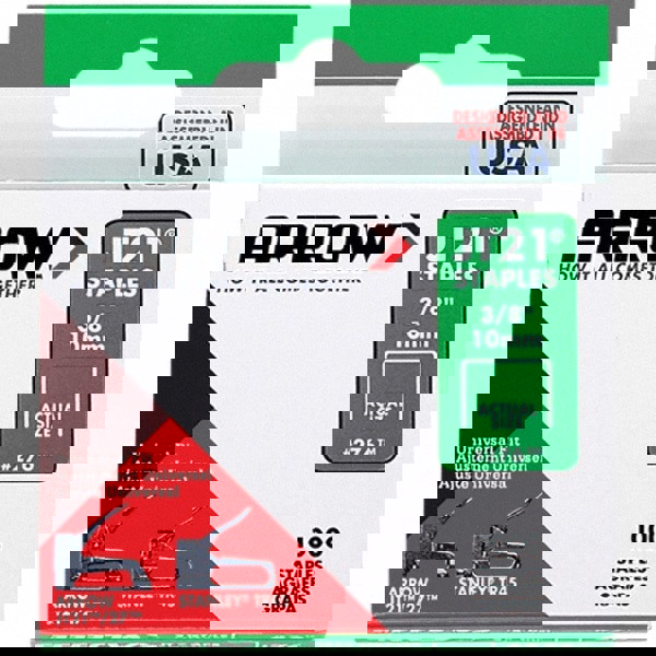 Galvanized Steel Light-Duty Staple: 3/8
